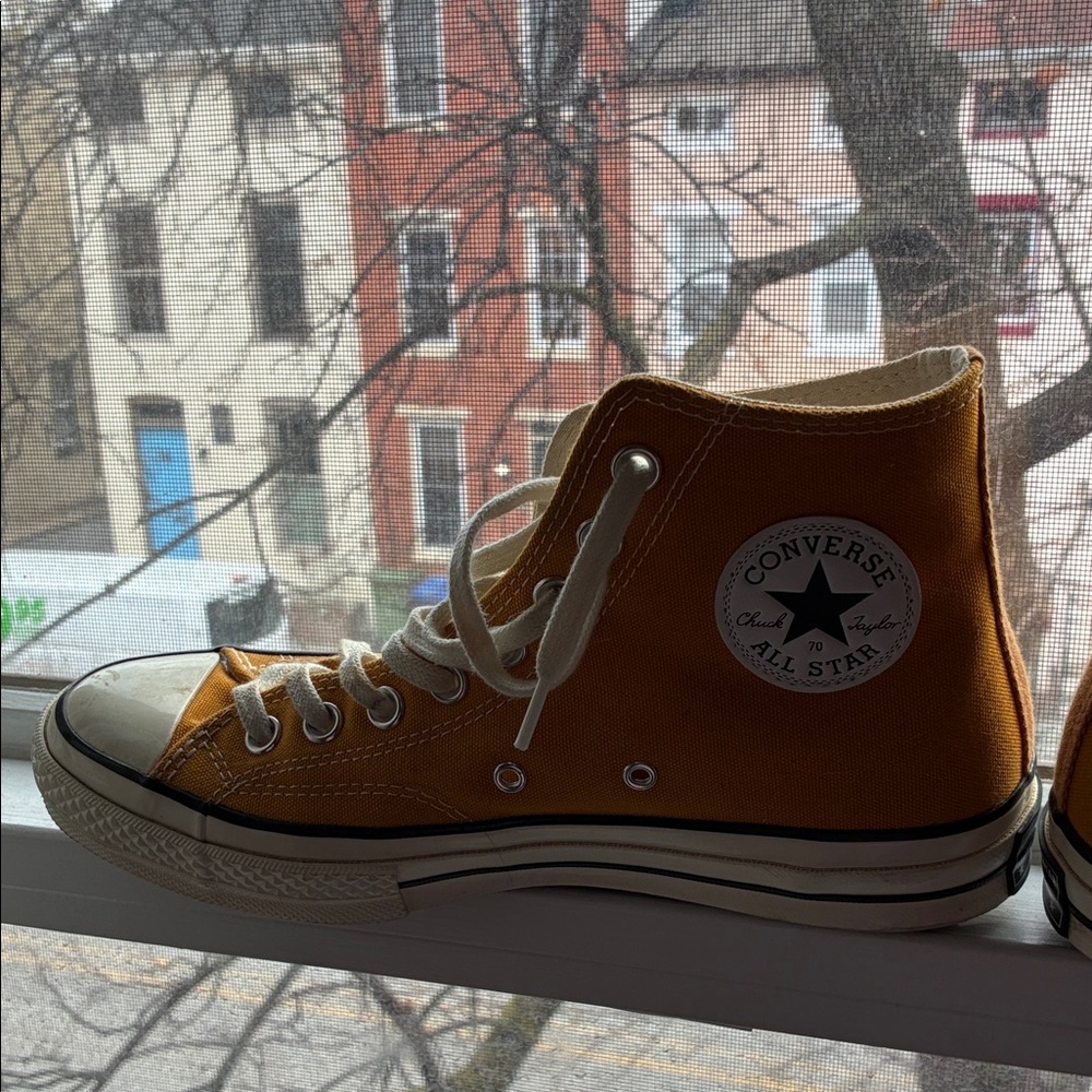 Converse High-Top Sneakers in Yellow